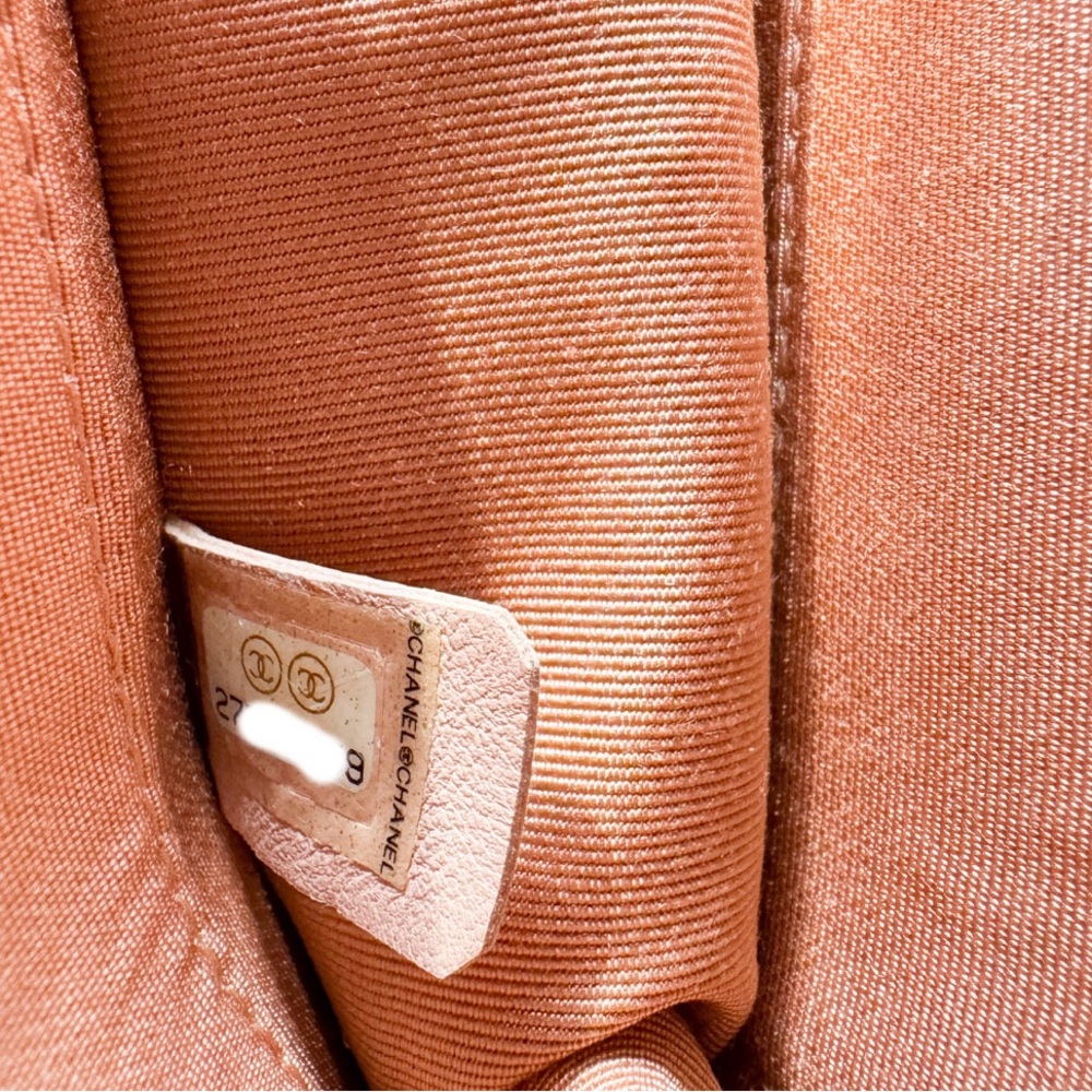 Chanel Pink Pearl Chain Vertical Flap Bag - Picture 12 of 13